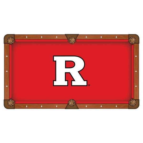 Rutgers Hainsworth Pool Table Cloth - Officially Licensed Logo - Worsted Cloth 