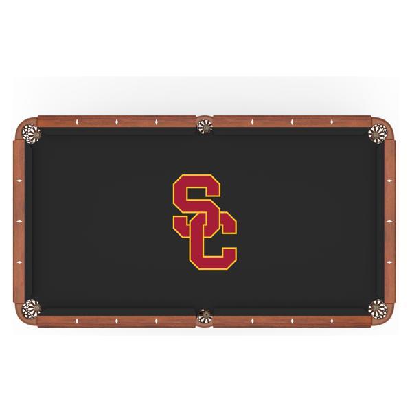 University of Southern California Hainsworth Pool Table Cloth - Officially Licensed Logo - Worsted Cloth 