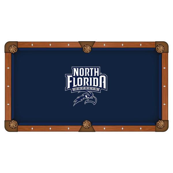 University of North Florida Hainsworth Pool Table Cloth - Officially Licensed Logo - Worsted Cloth 