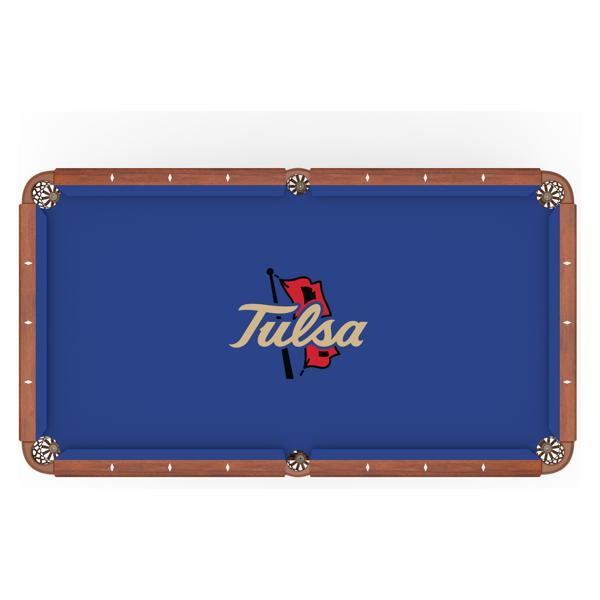 University of Tulsa Hainsworth Pool Table Cloth - Officially Licensed Logo - Worsted Cloth 