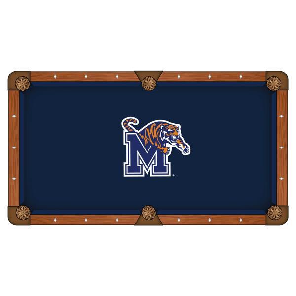 University of Memphis Hainsworth Pool Table Cloth - Officially Licensed Logo - Worsted Cloth 