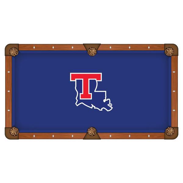 Louisiana Tech University Hainsworth Pool Table Cloth - Officially Licensed Logo - Worsted Cloth 