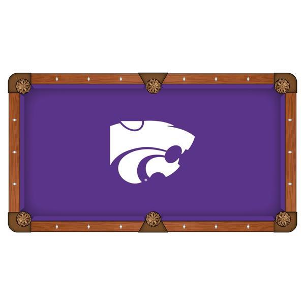 Kansas State University Hainsworth Pool Table Cloth - Officially Licensed Logo - Worsted Cloth 