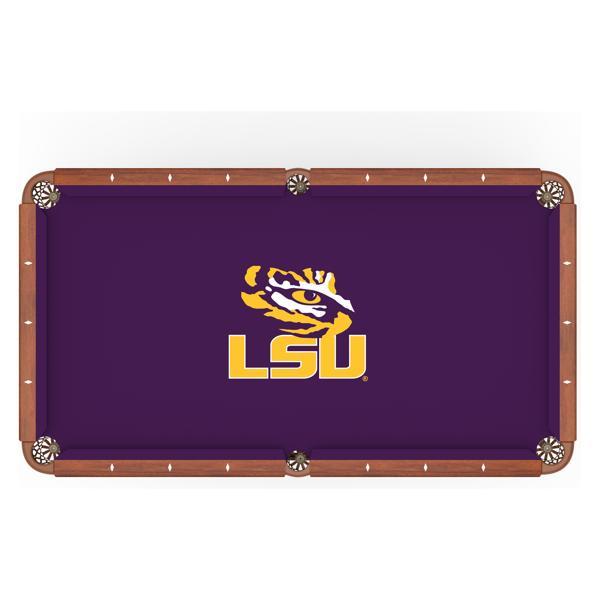 Louisiana State University Hainsworth Pool Table Cloth - Officially Licensed Logo - Worsted Cloth 