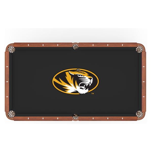 University of Missouri Hainsworth Pool Table Cloth - Officially Licensed Logo - Worsted Cloth 