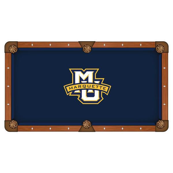 Marquette University Hainsworth Pool Table Cloth - Officially Licensed Logo - Worsted Cloth 
