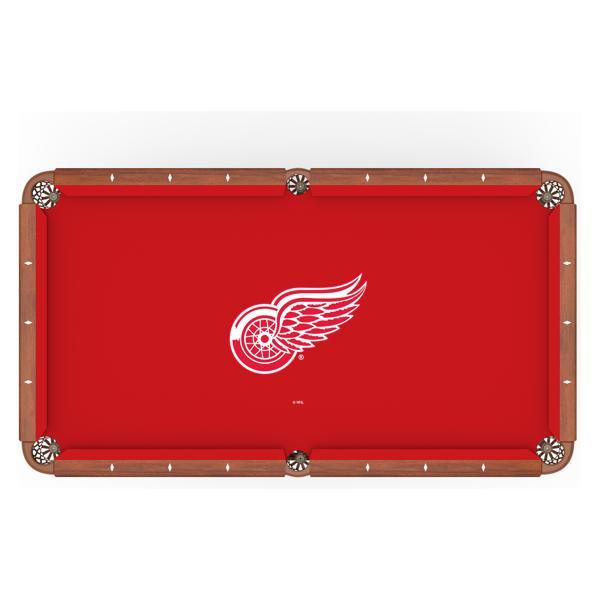 Detroit Red Wings Hainsworth Pool Table Cloth - Officially Licensed Logo - Worsted Cloth 