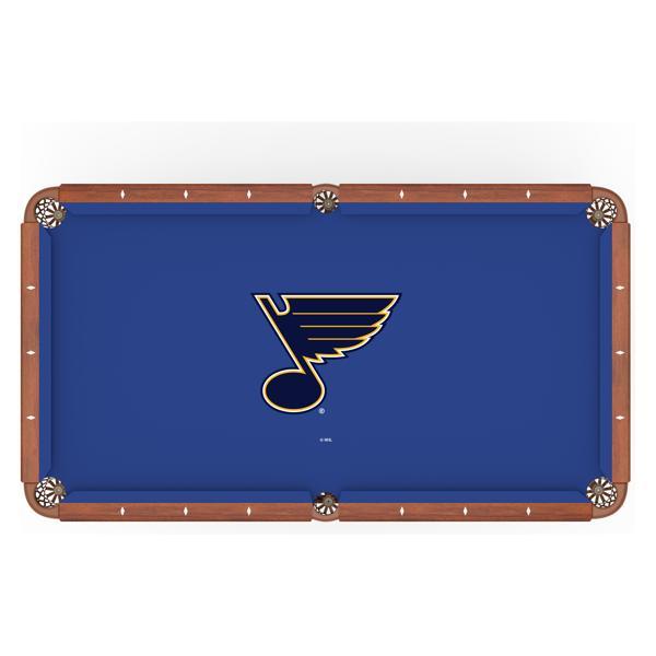 St Louis Blues Hainsworth Pool Table Cloth - Officially Licensed Logo - Worsted Cloth 