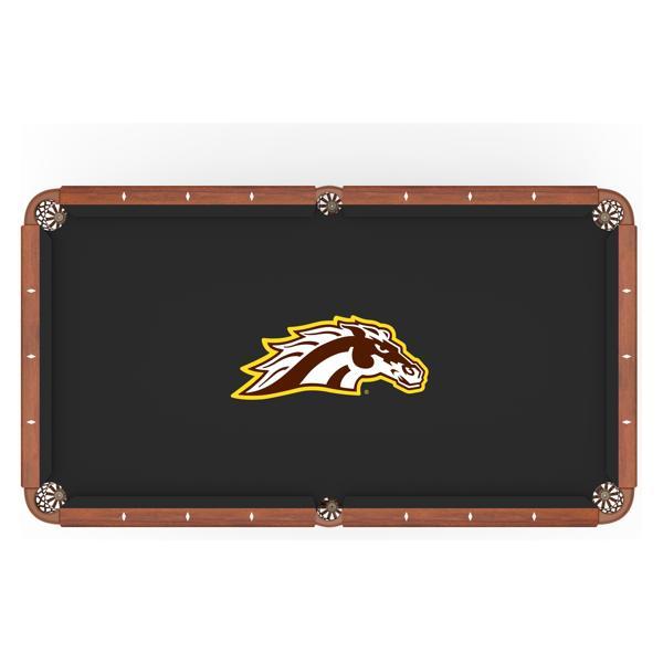 Western Michigan University Hainsworth Pool Table Cloth - Officially Licensed Logo - Worsted Cloth 