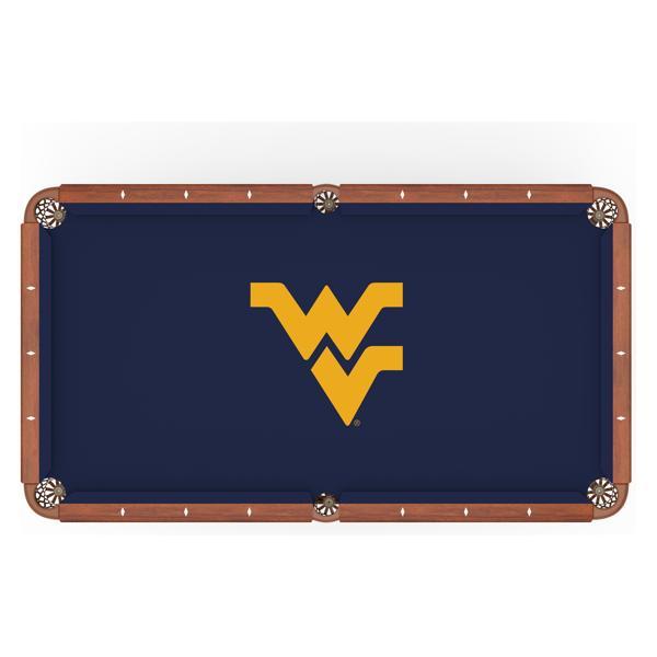 West Virginia University Hainsworth Pool Table Cloth - Officially Licensed Logo - Worsted Cloth 