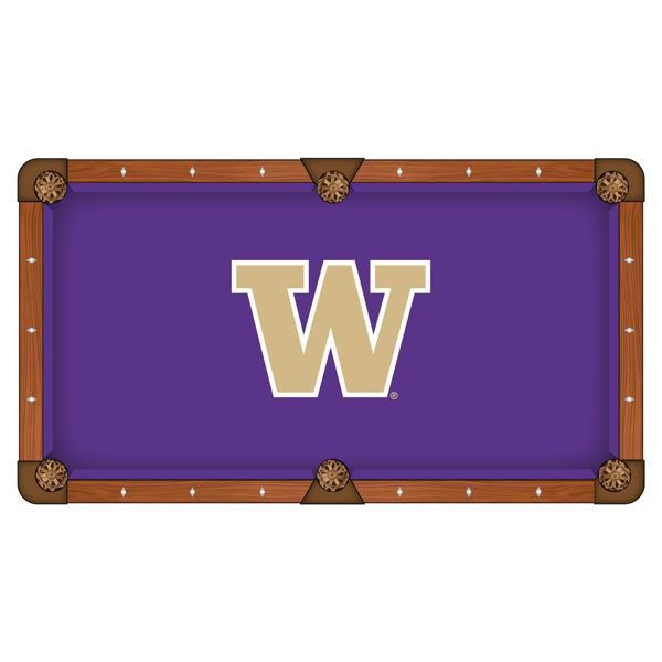 University of Washington Hainsworth Pool Table Cloth - Officially Licensed Logo - Worsted Cloth 