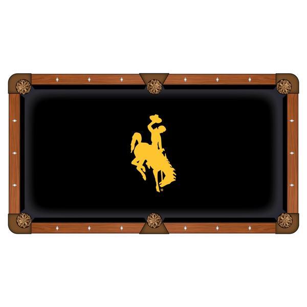 University of Wyoming Hainsworth Pool Table Cloth - Officially Licensed Logo - Worsted Cloth 