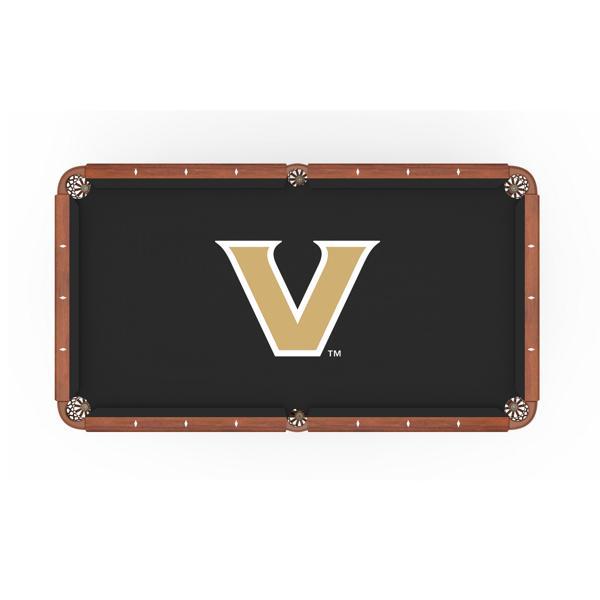 Vanderbilt University Hainsworth Pool Table Cloth - Officially Licensed Logo - Worsted Cloth 