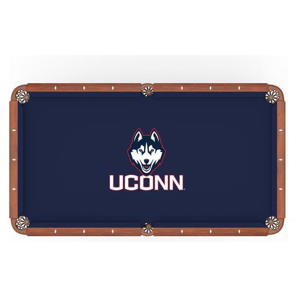 University of Connecticut Hainsworth Pool Table Cloth - Officially Licensed Logo - Worsted Cloth 