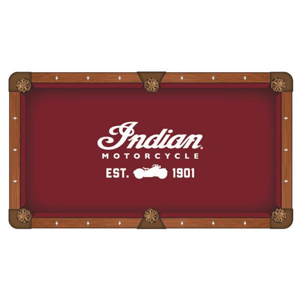 Indian Motorcycle Hainsworth Pool Table Cloth - Officially Licensed Logo 1 - Worsted Cloth 