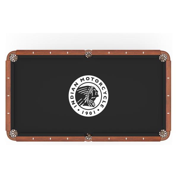 Indian Motorcycle Hainsworth Pool Table Cloth - Officially Licensed Logo 2 - Worsted Cloth 