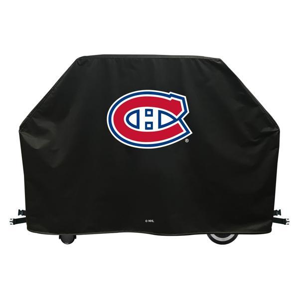 Montreal Canadiens Grill Cover - Black Marine Grade Vinyl - Officially Licensed - UV Resistant - Made in USA 