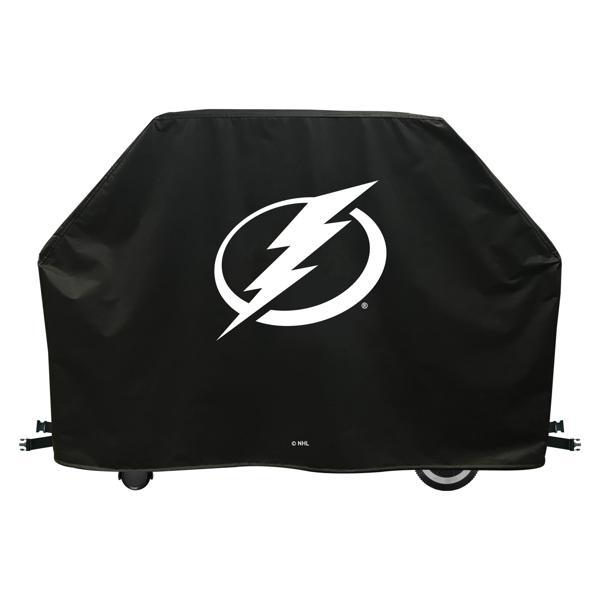 Tampa Bay Lightning Grill Cover - Black Marine Grade Vinyl - Officially Licensed - UV Resistant - Made in USA 