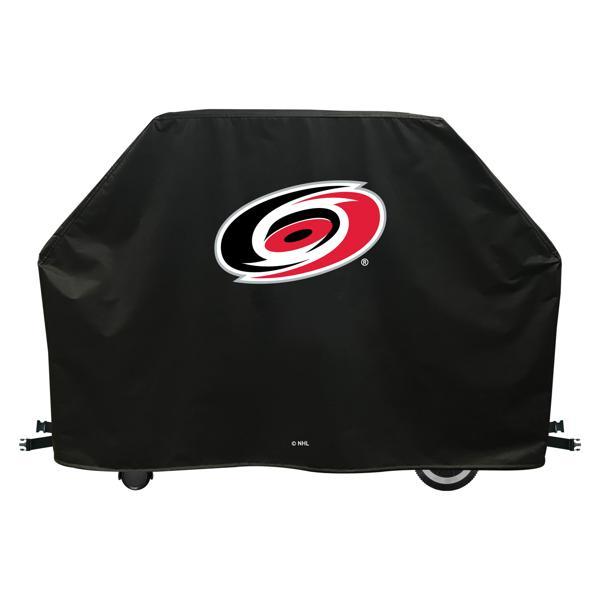 Carolina Hurricanes Grill Cover - Black Marine Grade Vinyl - Officially Licensed - UV Resistant - Made in USA 