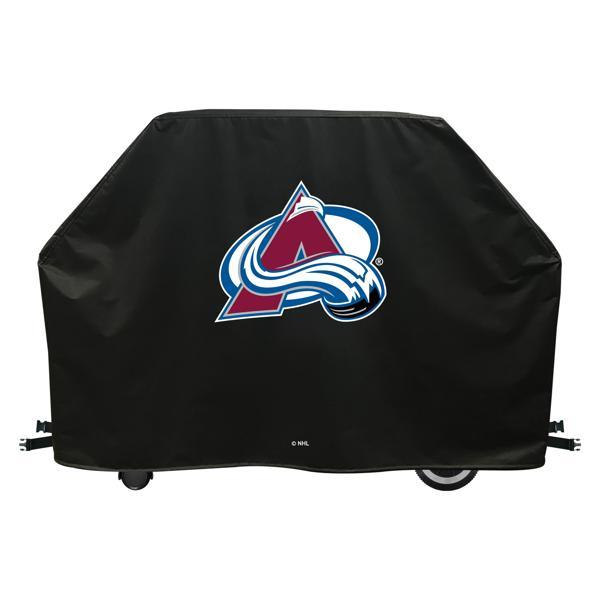 Colorado Avalanche Grill Cover - Black Marine Grade Vinyl - Officially Licensed - UV Resistant - Made in USA 