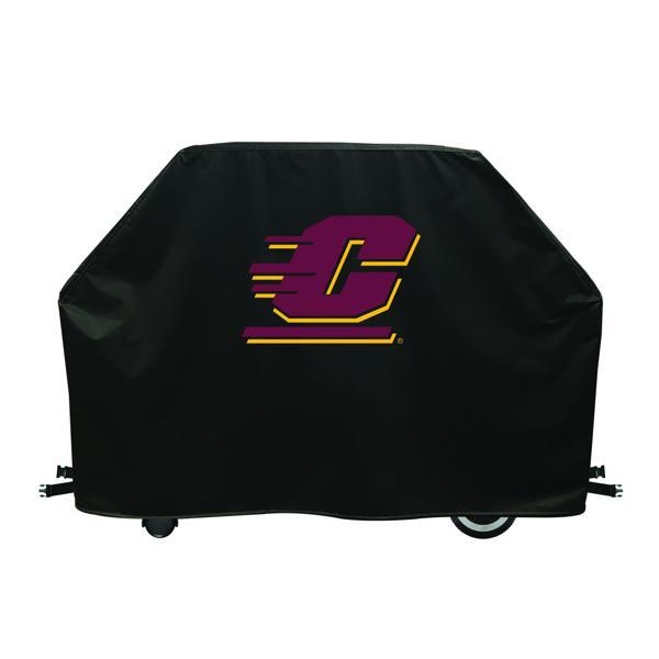 Central Michigan University Grill Cover - Black Marine Grade Vinyl - Officially Licensed - UV Resistant - Made in USA 