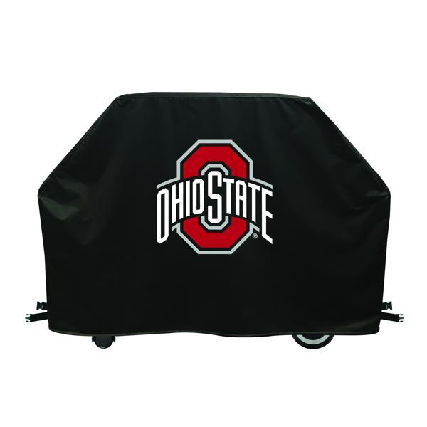 Ohio State University Grill Cover - Black Marine Grade Vinyl - Officially Licensed - UV Resistant - Made in USA 