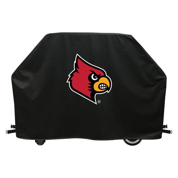 University of Louisville Grill Cover - Black Marine Grade Vinyl - Officially Licensed - UV Resistant - Made in USA 