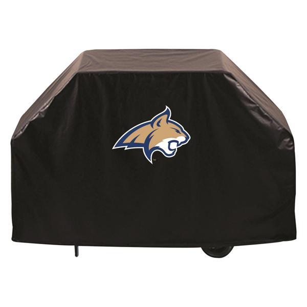 Montana State University Grill Cover - Black Marine Grade Vinyl - Officially Licensed - UV Resistant - Made in USA 