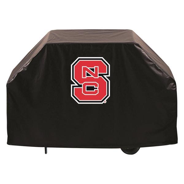 North Carolina State University Grill Cover - Black Marine Grade Vinyl - Officially Licensed - UV Resistant - Made in USA 