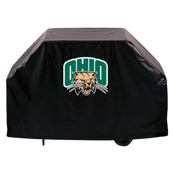 Ohio University Grill Cover - Black Marine Grade Vinyl - Officially Licensed - UV Resistant - Made in USA 