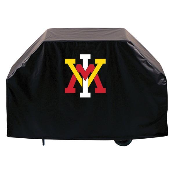 Virginia Military Institute Grill Cover - Black Marine Grade Vinyl - Officially Licensed - UV Resistant - Made in USA 