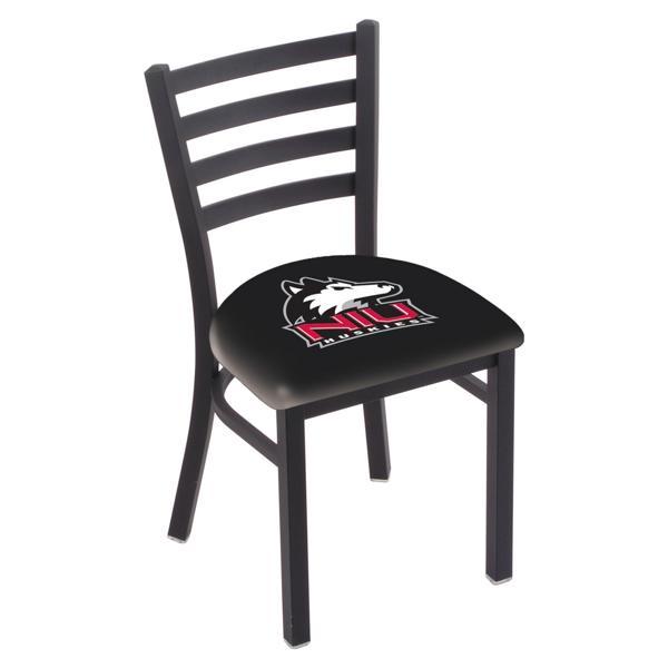 University of Northern Illinois Chair - Black Wrinkle Finish - 18" Seat Height - Commercial Grade Vinyl 