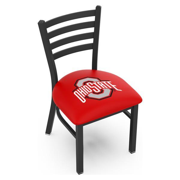 Ohio State University Chair - Black Wrinkle Finish - 18" Seat Height - Commercial Grade Vinyl 
