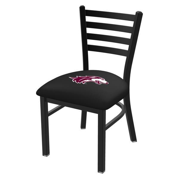 Southern Illinois University Chair - Black Wrinkle Finish - 18" Seat Height - Commercial Grade Vinyl 