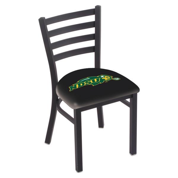 North Dakota State University Chair - Black Wrinkle Finish - 18" Seat Height - Commercial Grade Vinyl - Logo 1 