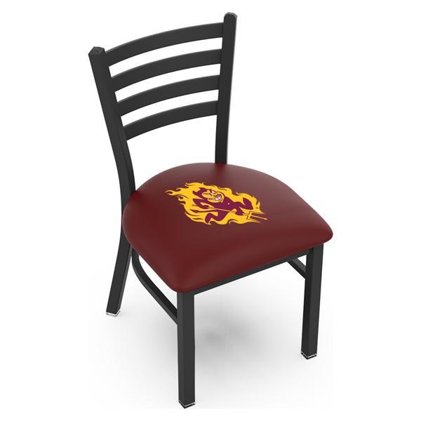 Arizona State University Chair - Black Wrinkle Finish - 18" Seat Height - Commercial Grade Vinyl - Logo 2 