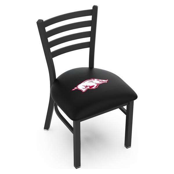 University of Arkansas Chair - Black Wrinkle Finish - 18" Seat Height - Commercial Grade Vinyl 