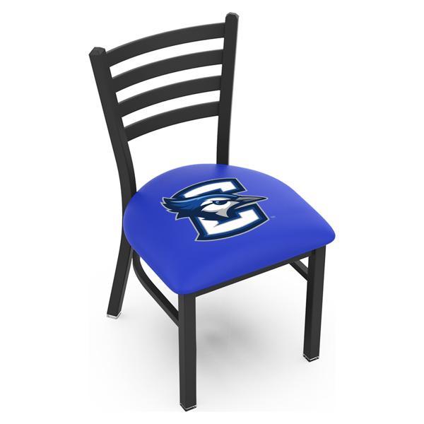 Creighton University Chair - Black Wrinkle Finish - 18" Seat Height - Commercial Grade Vinyl 