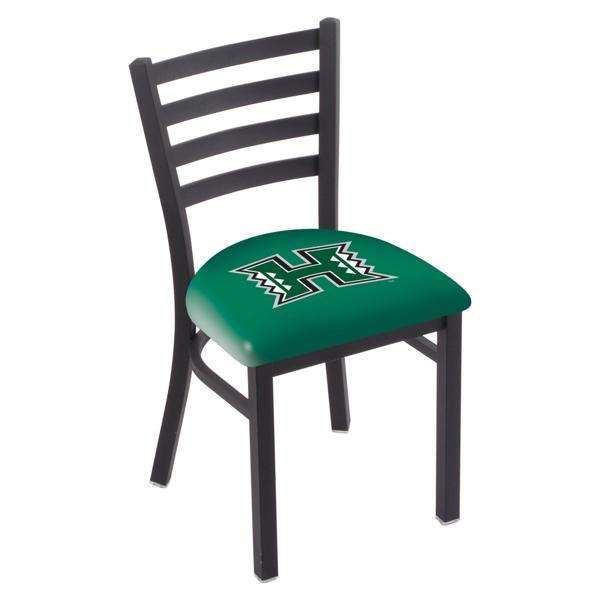 University of Hawaii Chair - Black Wrinkle Finish - 18" Seat Height - Commercial Grade Vinyl 