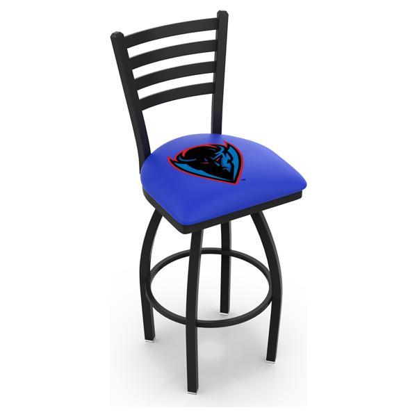 DePaul University Swivel Counter Stool - 25" Seat Height - Black Wrinkle Finish 