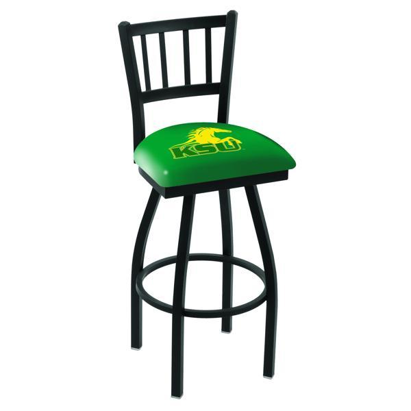 Kentucky State University Swivel Bar Stool - Black Wrinkle Finish - Commercial Grade Steel Frame 