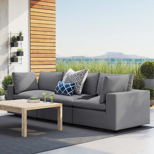 Commix Sunbrella Outdoor Patio Sofa - Thumbnail 4