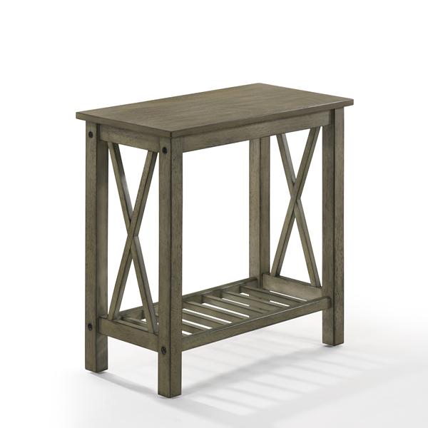 Eden Chairside Table - Gray 