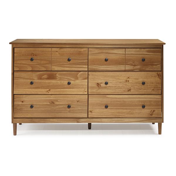 Free Shipping: Walker Edison Furniture Modern 6 Drawer Dresser - Caramel -  BR6DDDRCA